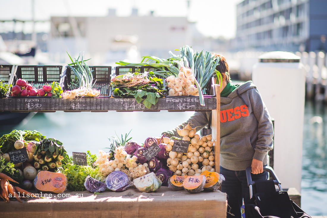 Morning markets in Pyrmont
