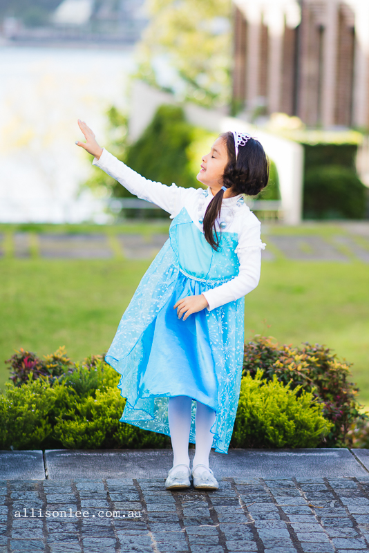 Birthday girl as Elsa in Pyrmont