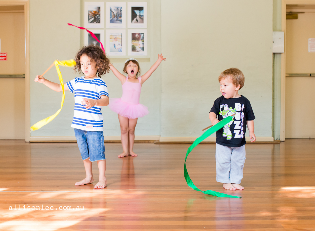 two boys and a girl in dance class