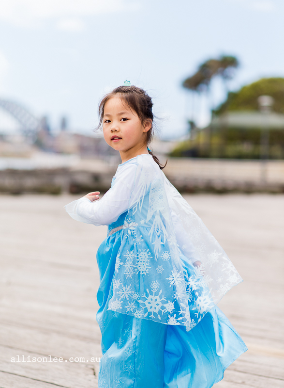 Four year old Elsa at Sydney Harbour in Pyrmont