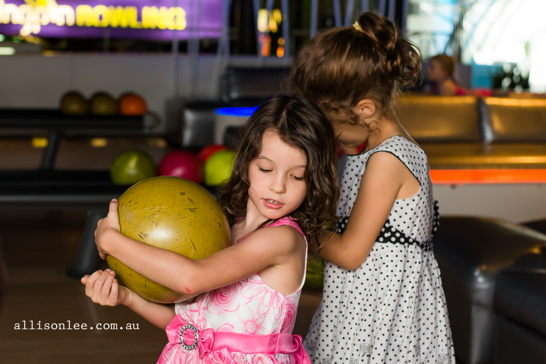 birthday girl bowling