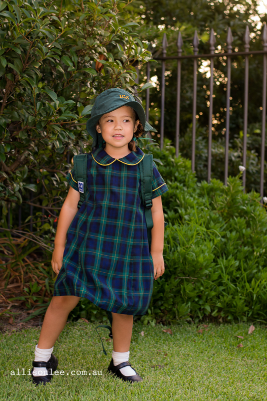 Big school kid - girl ready for kindy