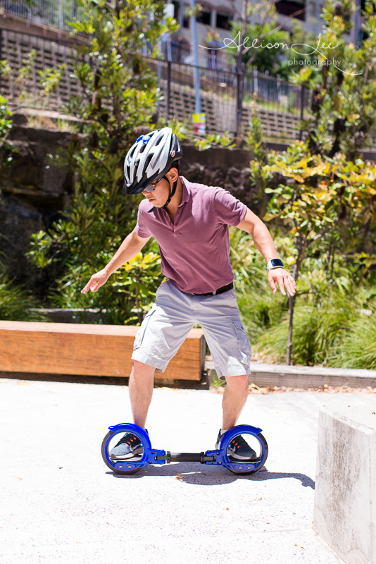 Dad skateboading at Pirrama Park