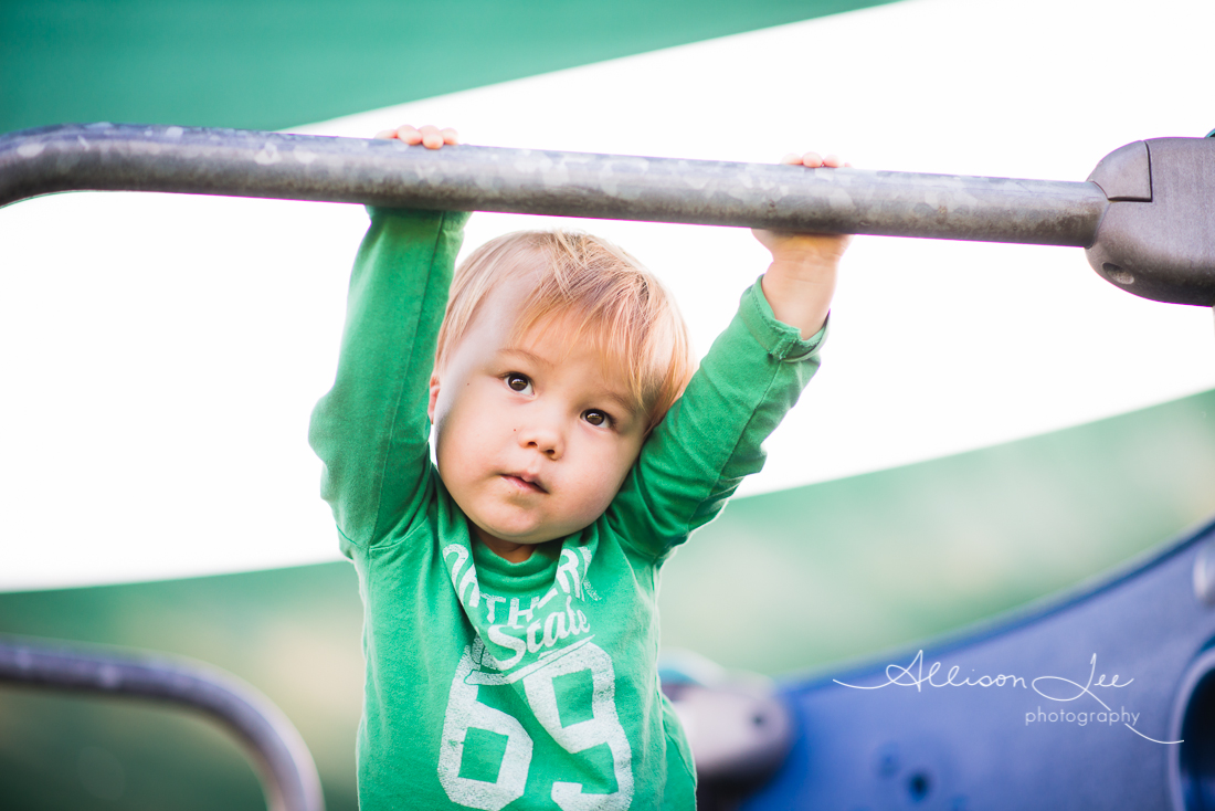 Small boy on playground