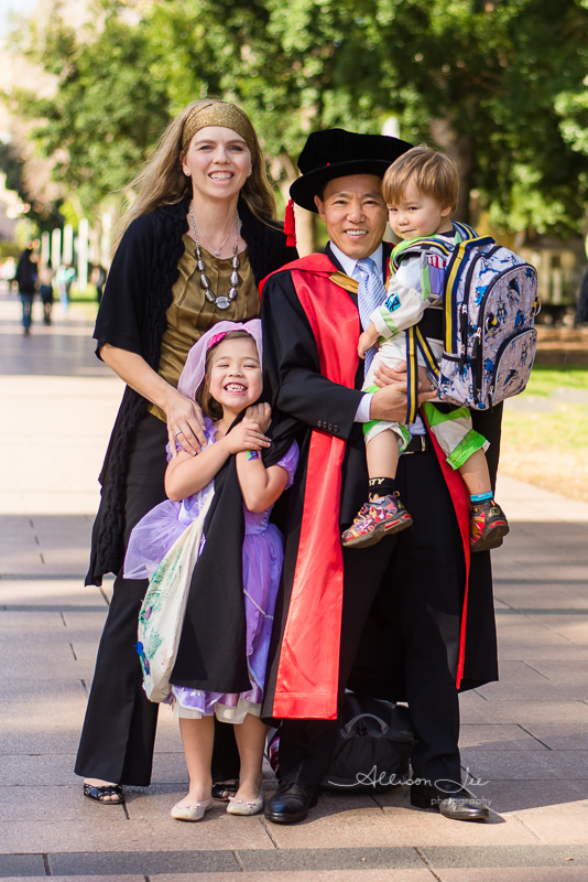 Family at UNSW graduation