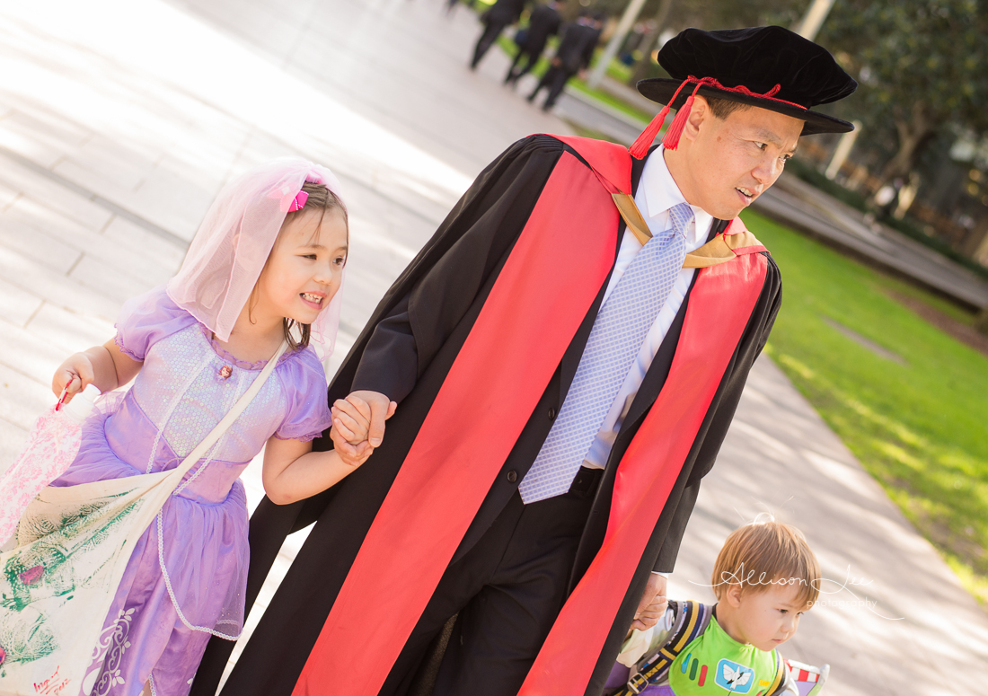 sofia the first at a UNSW graduation