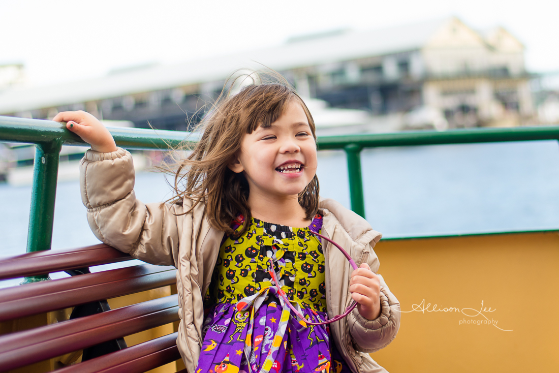 riding the ferry in Sydney