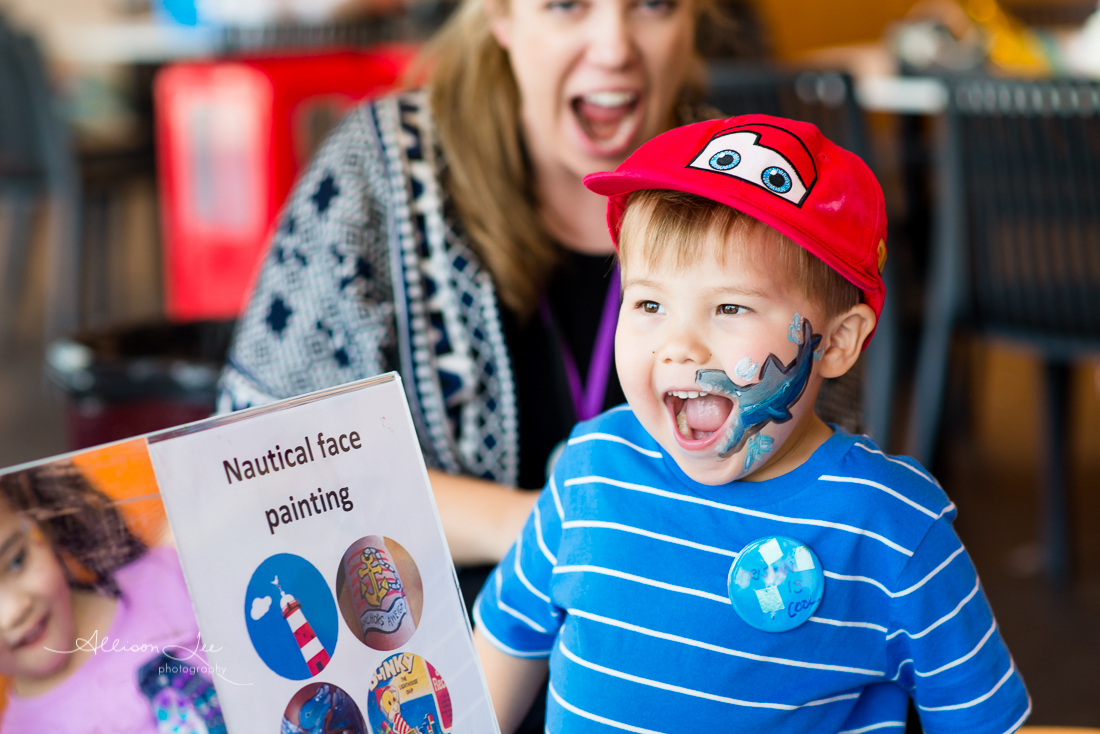 face painting at the maritime museum