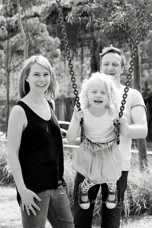 Family portrait at Pirrama Park Pyrmont