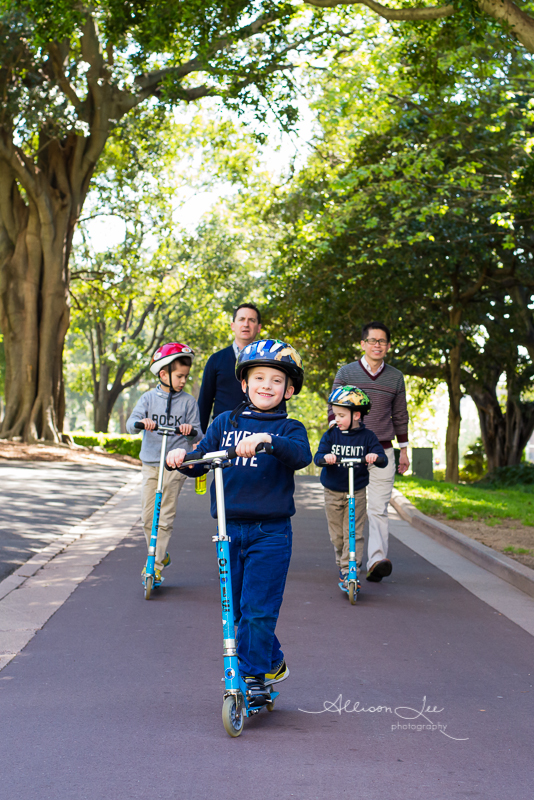 Family photography session in Sydney Hyde Park