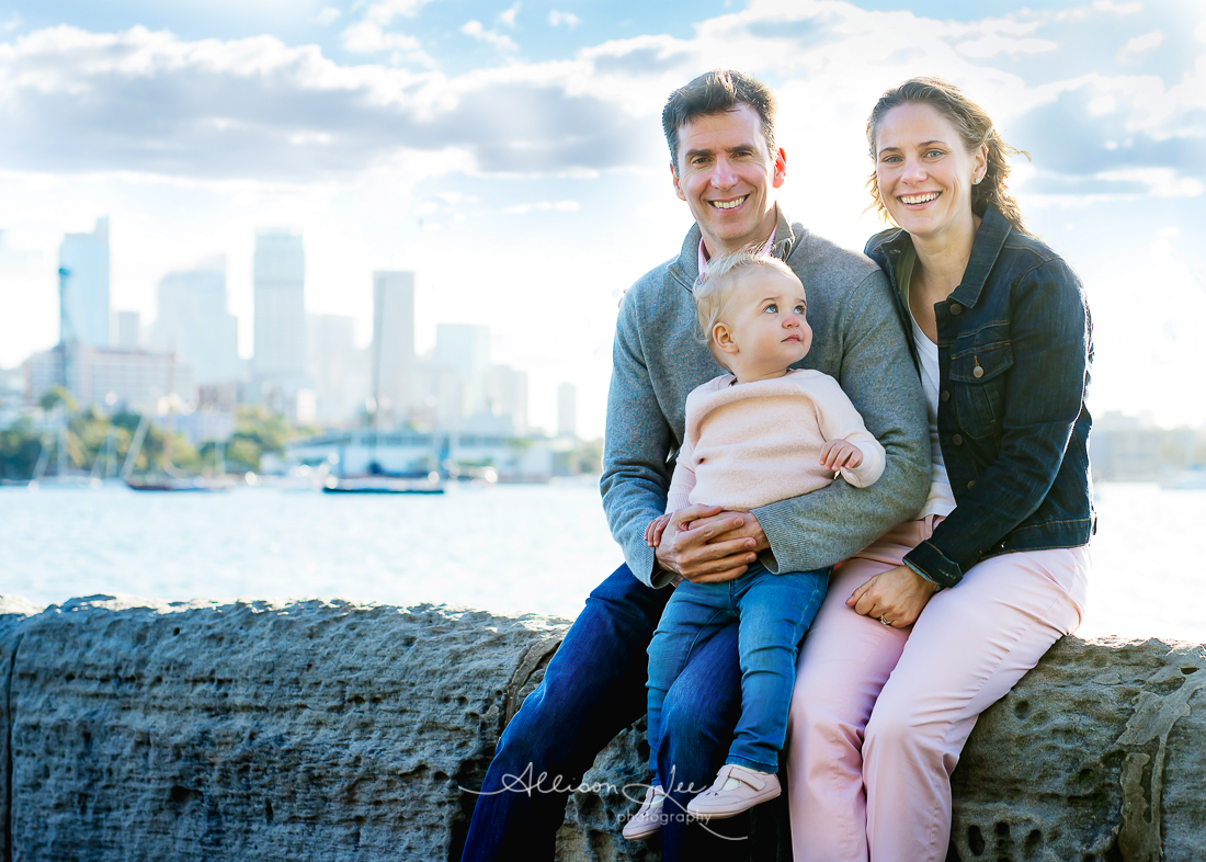 Sydney Family Portrait on the Harbour in Sydney