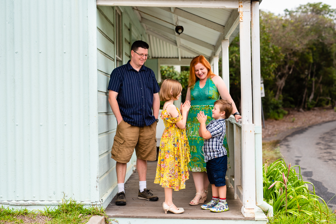 Family fun at Q Station in Manly at a photoshoot