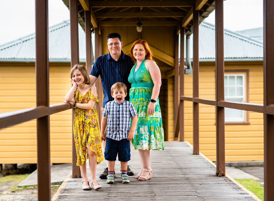 Family mini break at Q station in Manly during photoshoot