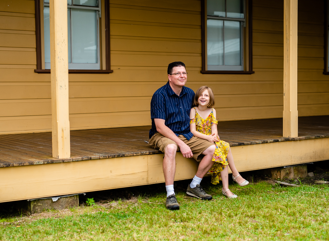 Daddy and daughter photo in Manly